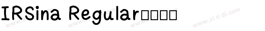 IRSina Regular字体转换